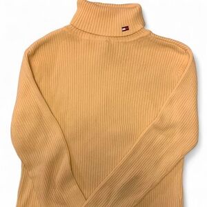 Tommy Hilfiger Butter Cream Cotton Turtleneck Sweater